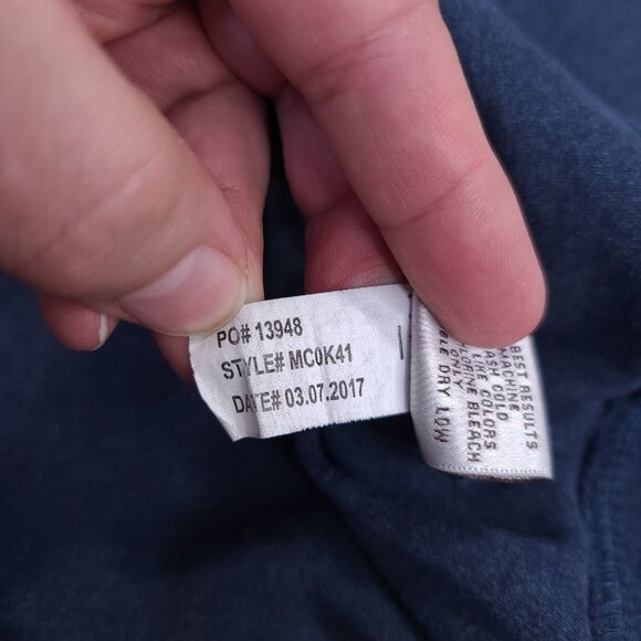 Peter Millar Vest Mens XL Blue 1/4 Zip Cotton Golf Lightweight Pullover Shirt - Picture 7 of 7